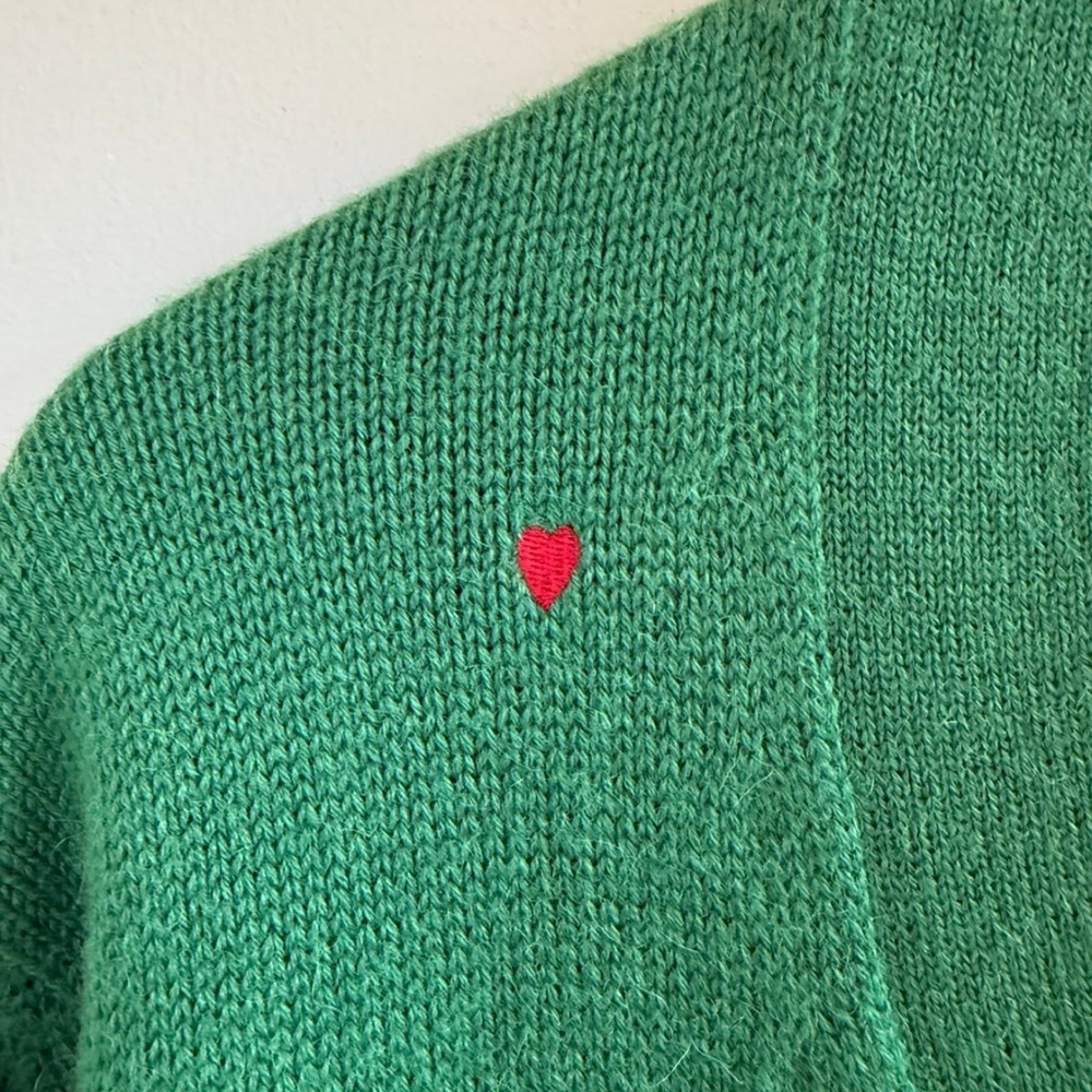 Clare V Granny Smith apple Oscar cardigan size XS/S EUC soft and warm - Picture 5 of 9